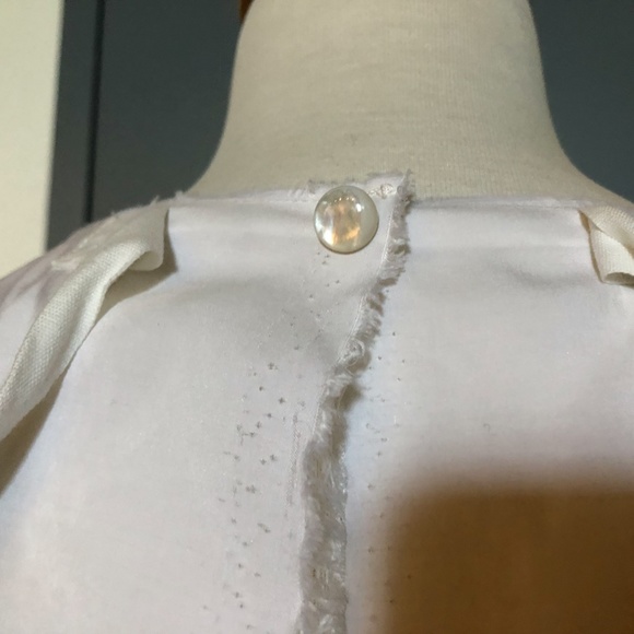 Marc by Marc Jacobs White Long Sleeve Silk Top